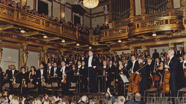 Oslo-Filharmonien og Mariss Jansons i Wiener Musikverein i 1997.